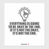 Alles komt goed sticker (Vel)