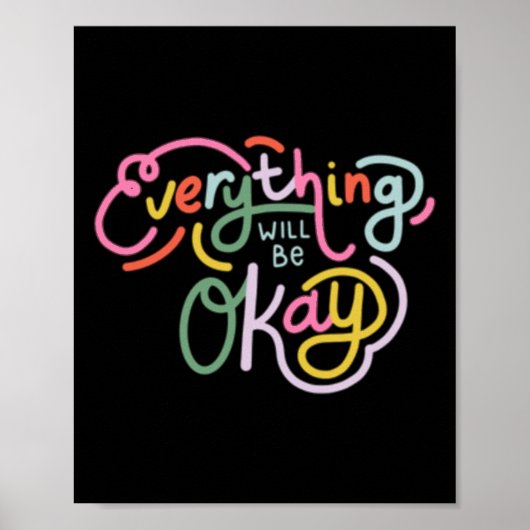 Alles komt goed Sticker Poster (Voorkant)