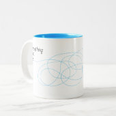 Alles komt goed tweekleurige koffiemok (Voorkant links)