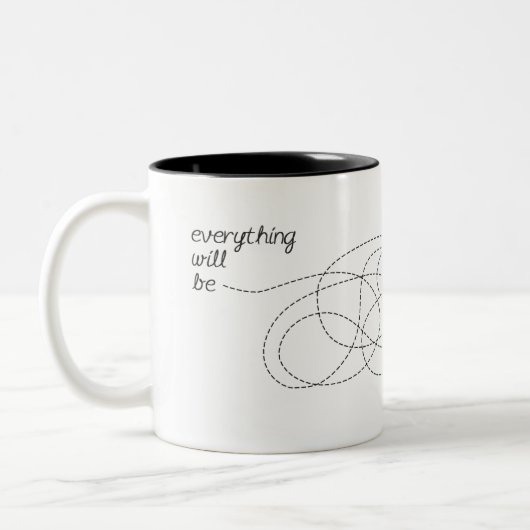 Alles komt goed tweekleurige koffiemok (Links)