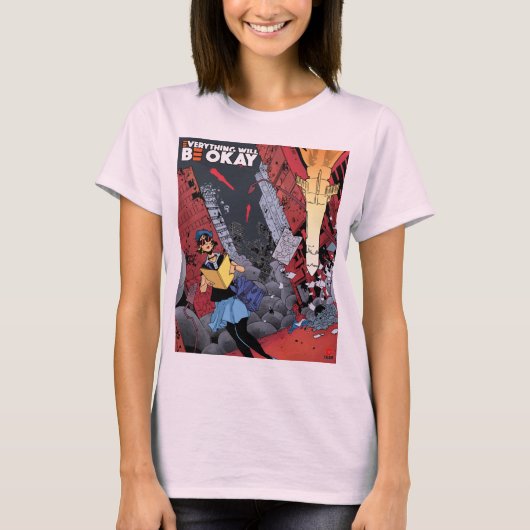 Alles komt goed uit V2-basisvrouwtjes t-shirt (Voorkant)