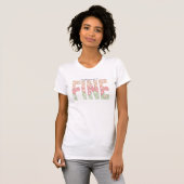 Alles komt goed Zachte Pastel T-Shirt (Voorkant volledig)