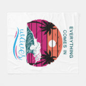 Alles komt in golven fleece deken (Voorkant (Horizontaal))