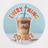 Alles komt na de koffie labels (Design 2)