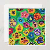 Alles komt naar boven Pansies Note Kaart (Voorkant / Achterkant)