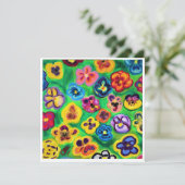 Alles komt naar boven Pansies Note Kaart (Staand voorkant)