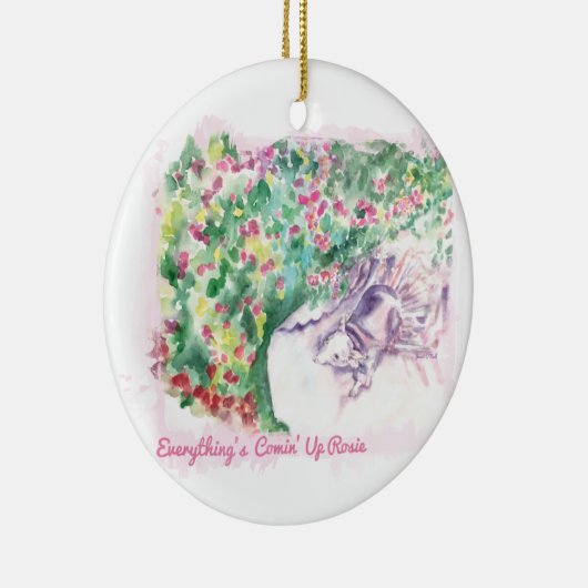 Alles komt op Rosie-versiering Keramisch Ornament (Rechts)