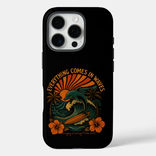 Alles komt terug in de golven Case-Mate iPhone case (Achterkant)