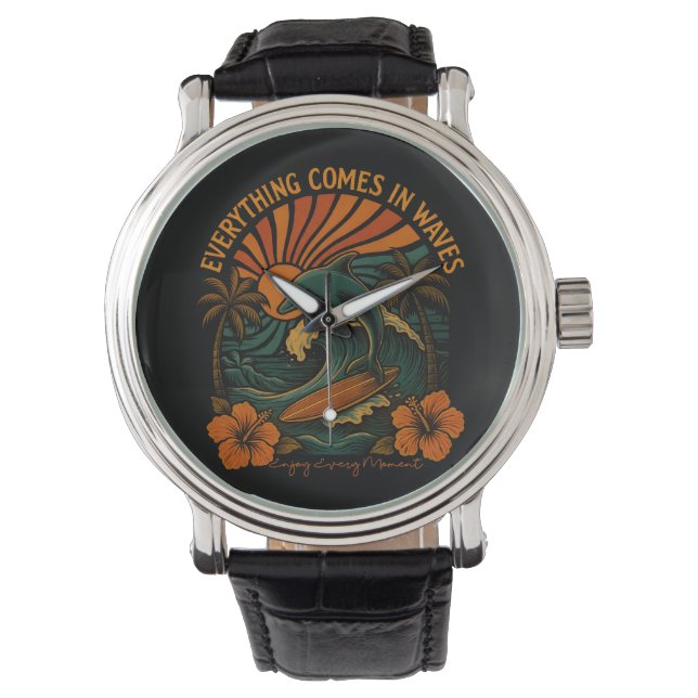 Alles komt terug in de golven horloge (Voorkant)