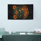 Alles komt terug in de golven spandoek (Beurs)
