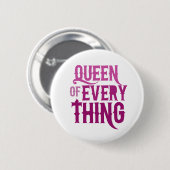 Alles-koningin Ronde Button 5,7 Cm (Voorkant /achterkant)