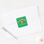 Alles kopen vierkante sticker (Envelop)