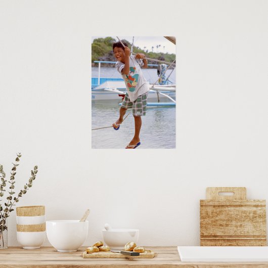 Alles kwam omhoog. poster (Keuken)