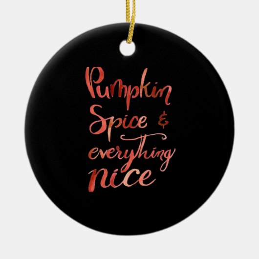 Alles Leuke Pompoen Grappige Herfst Herfst Keramisch Ornament (Voorkant)