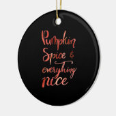 Alles Leuke Pompoen Grappige Herfst Herfst Keramisch Ornament (Links)