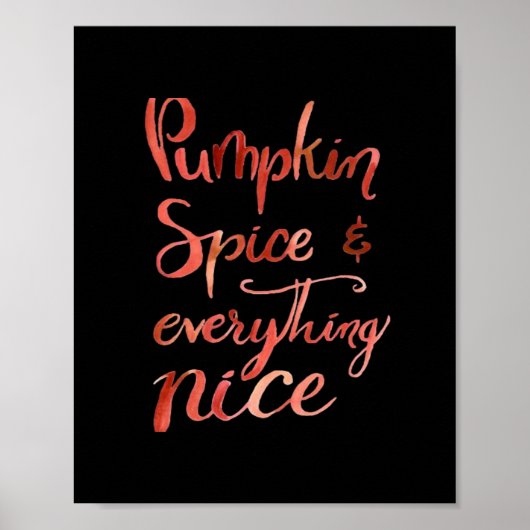 Alles Leuke Pompoen Grappige Herfst Herfst Poster (Voorkant)