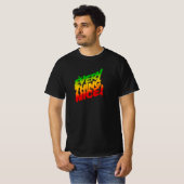 Alles Leuke Rasta Typografie Reggae T-shirt (Voorkant volledig)