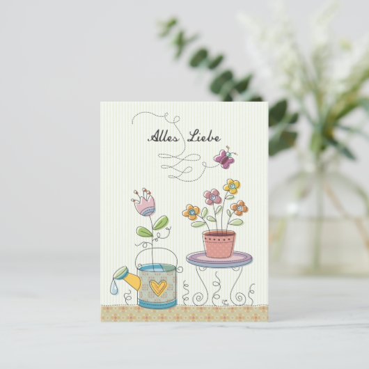 Alles Liebe Briefkaart (Staand voorkant)