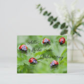 Alles Liebe zum Geburtstag! Briefkaart (Staand voorkant)