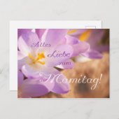 Alles Liebe zum Mamitag! Briefkaart (Voorkant / Achterkant)