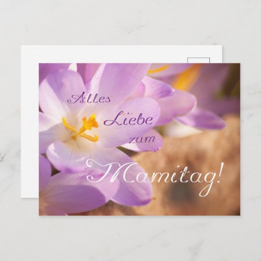Alles Liebe zum Mamitag! Briefkaart (Voorkant / Achterkant)
