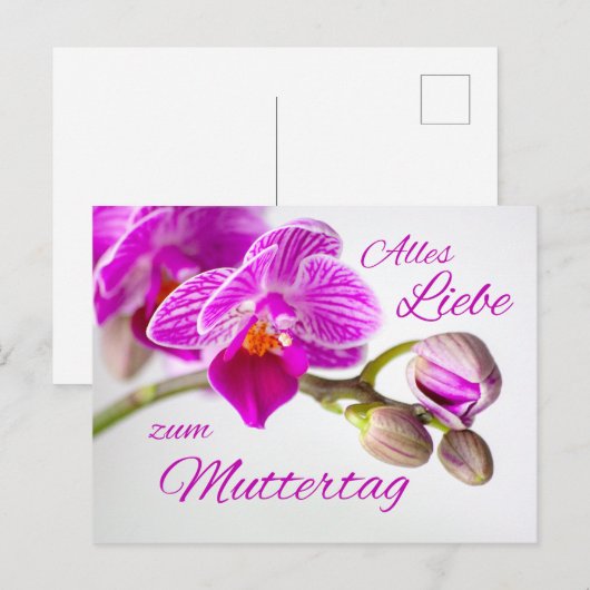Alles Liebe zum Muttertag Briefkaart (Voorkant / Achterkant)