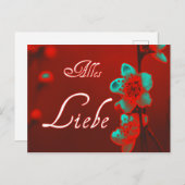 Alles Liebe zum Muttertag! Briefkaart (Voorkant / Achterkant)