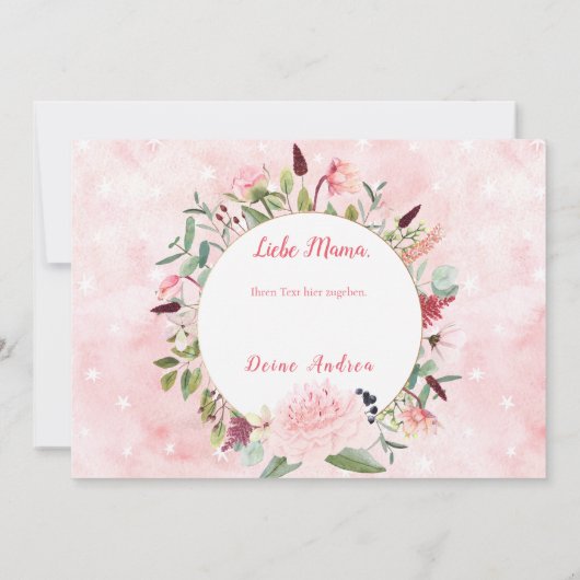 Alles Liebe Zum Muttertag Kaart (Achterkant)