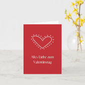 Alles Liebe zum Valentinstag, Duitse Valentijnse Kaart (Gele Bloem)