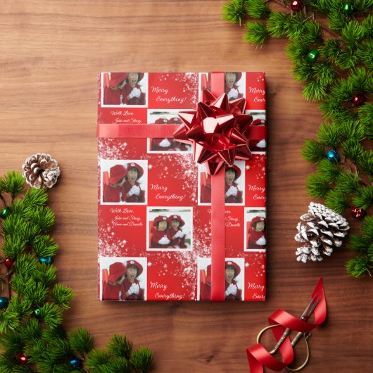 Alles lief! - 2 Persoonlijke foto's Cadeaupapier (Feestdagen Geschenken)