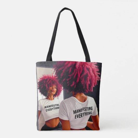 Alles manifesteren2 tote bag (Achterkant)