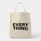 ALLES + MEER | Modern minimalistisch groot Tote Bag (Achterkant)