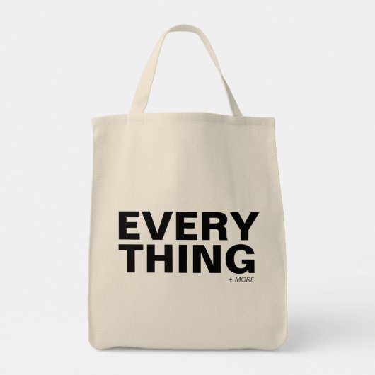ALLES + MEER | Modern minimalistisch groot Tote Bag (Achterkant)