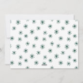 Alles met de hand is kalm, alles is helder groen feestdagenkaart (Achterkant)