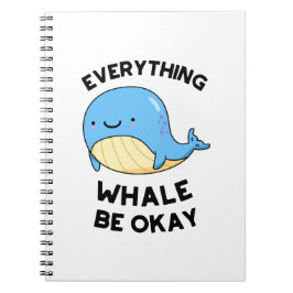 Alles met de Walvis Gaat Goed Grappige Walvis Woor Notitieboek