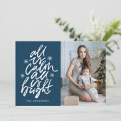 Alles met handschrift is kalm. Alles is een flinke Feestdagenkaart (Staand voorkant)