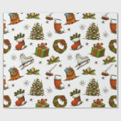 Alles met Kerstmis Cadeaupapier (Vlak)