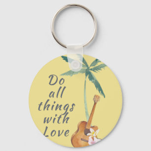 Alles Met Liefde Tropisch Sleutelhanger