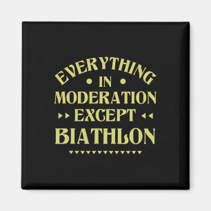 Alles met mate behalve Biathlon Funny Bia Magneet