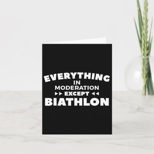 Alles Met Mate Behalve Biatlon Biatleet Kaart (Voorkant)