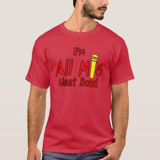 Alles microfoon jongen t-shirt