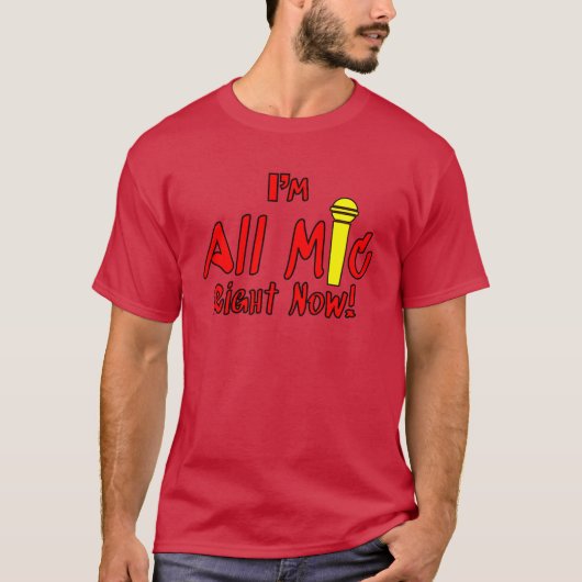 Alles microfoon jongen t-shirt (Voorkant)