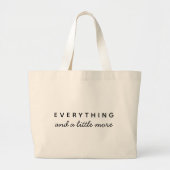 Alles | Modern minimalistisch stijlvol, eenvoudig Grote Tote Bag (Voorkant)