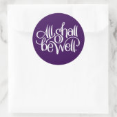 Alles moet goed Sticker zijn (Tas)