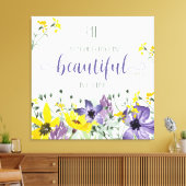 Alles mooi - ECC 3:11 Canvas Afdruk (Insitu (Woonkamer))