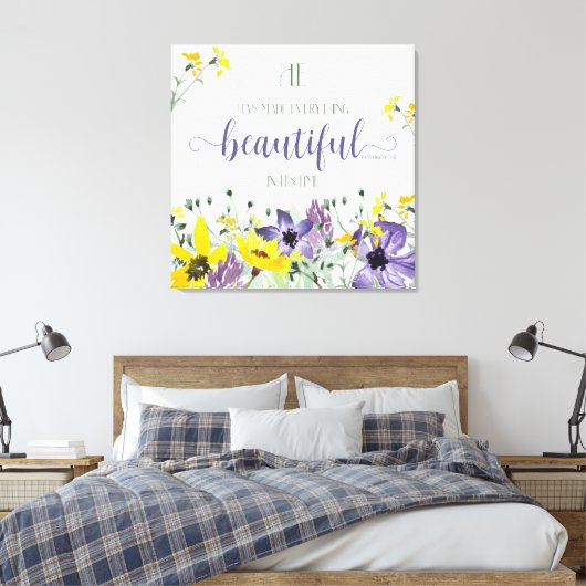Alles mooi - ECC 3:11 Canvas Afdruk (Insitu (Slaapkamer))