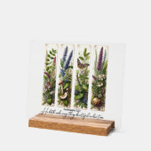 Alles mooi op Zijn tijd botanisch Acryl Bord (Hoek)