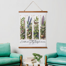 Alles mooi op Zijn tijd botanisch Hangend Wandkleed