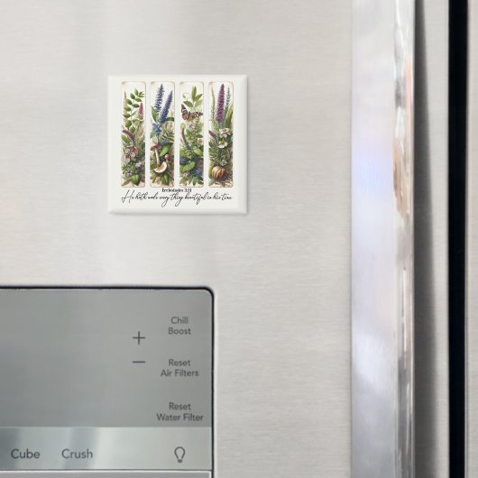 Alles mooi op Zijn tijd botanisch Magneet (Insitu (Koelkast))