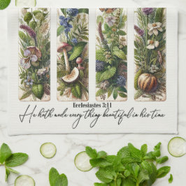 Alles mooi op Zijn tijd botanisch Theedoek